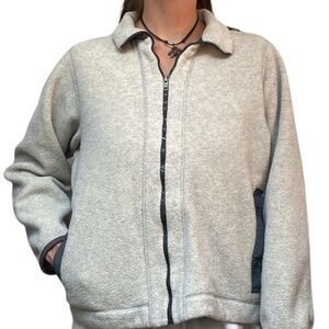 Vintage Patagonia Synchilla Made in USA Full Zip Fleece Jacket Granola Oat L